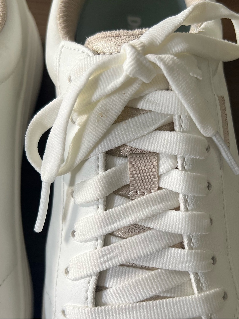 Light Metallic Gold and White Platform Sneakers - Dr. Scholl’s Time Off - Picture 12 of 13